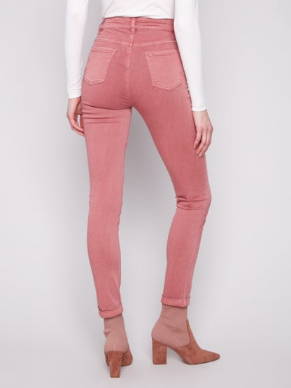 Charlie B Primrose Cuffed Hem Twill Jeans