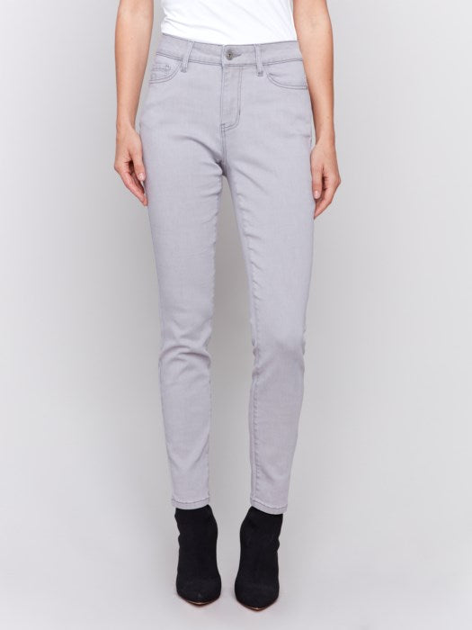 Charlie B Grey Soft Skinny Jeans