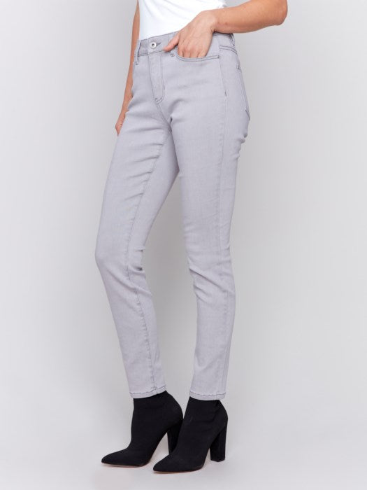 Charlie B Grey Soft Skinny Jeans