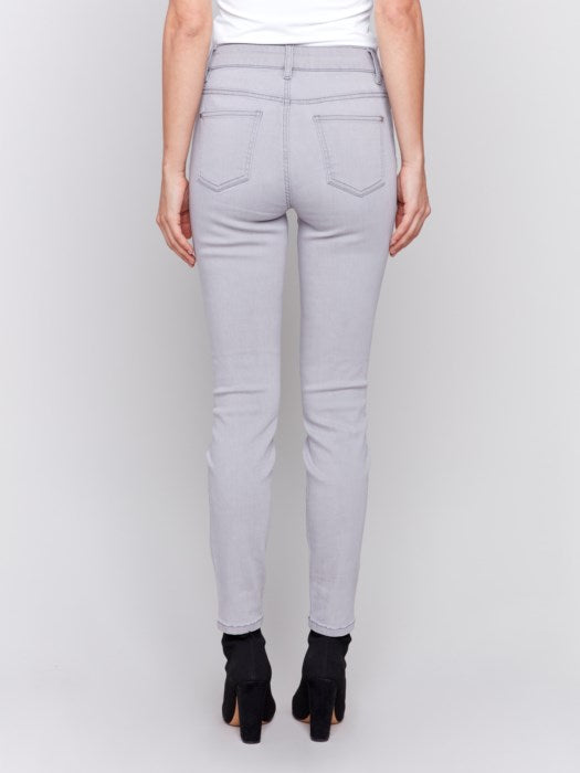 Charlie B Grey Soft Skinny Jeans