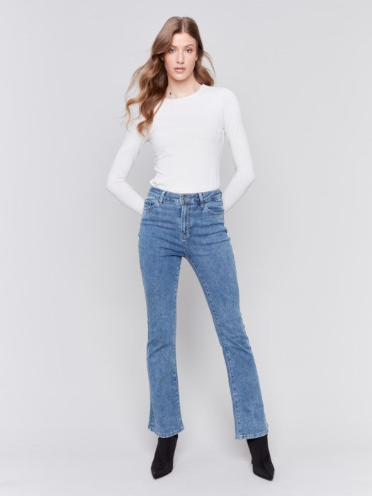 Charlie B Medium Blue Bootcut Jeans