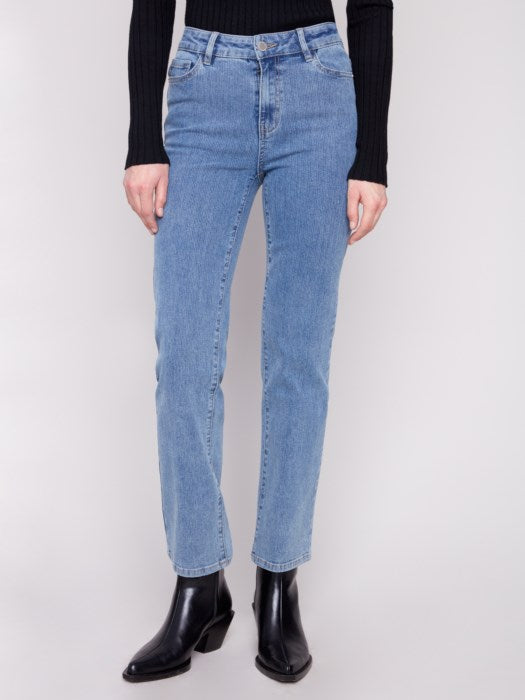 Charlie B Denim Corduroy Straight Leg Pants