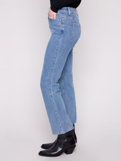 Charlie B Denim Corduroy Straight Leg Pants