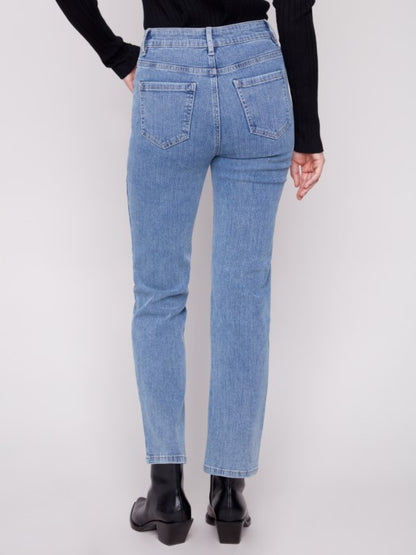 Charlie B Denim Corduroy Straight Leg Pants