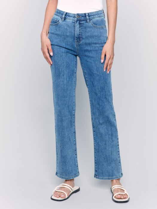 Charlie B Medium Blue Charlotte Straight Leg Jeans