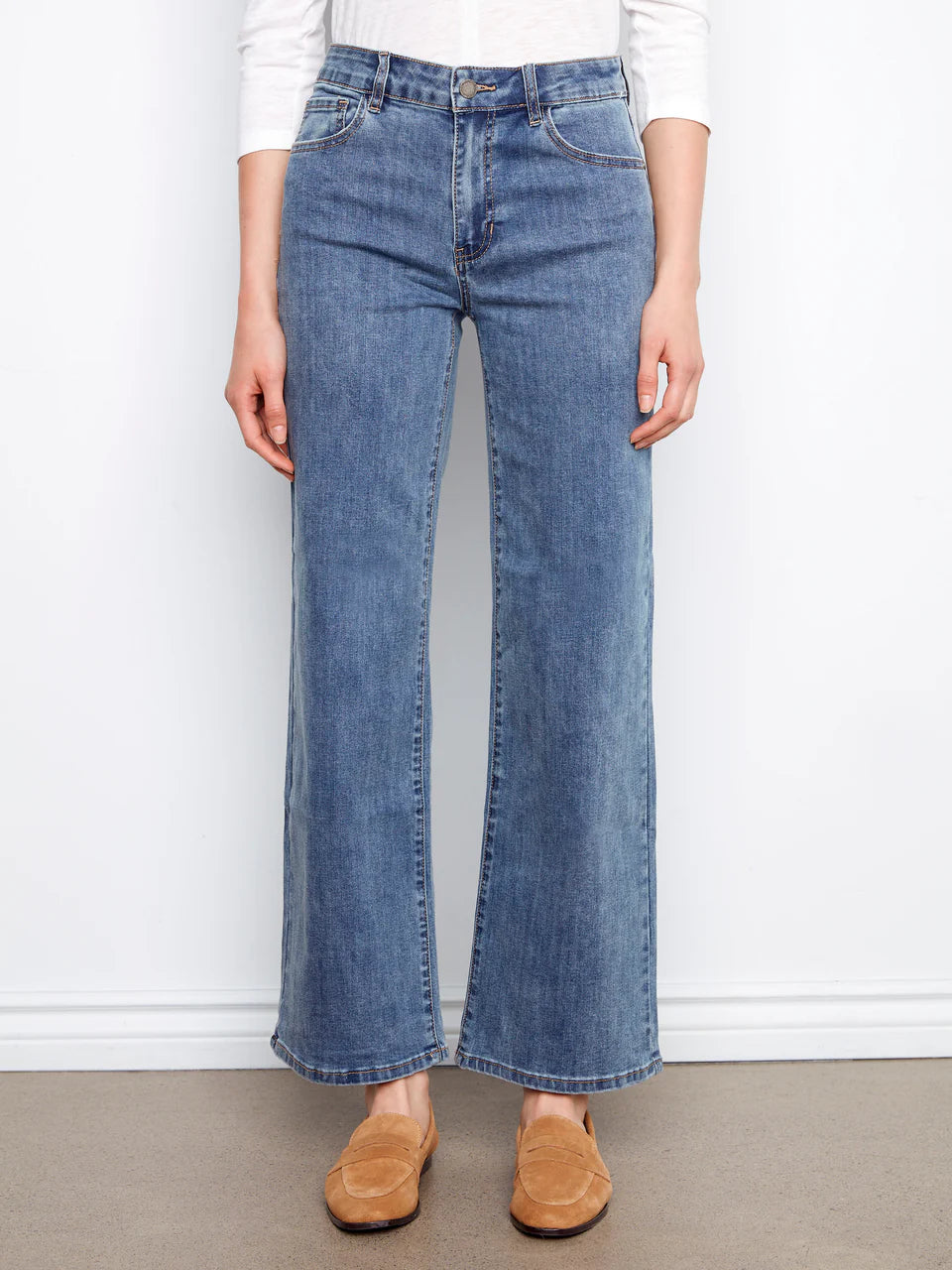 Charlie B Medium Blue Chloe Wide Leg