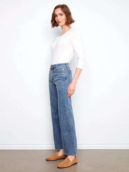 Charlie B Medium Blue Chloe Wide Leg