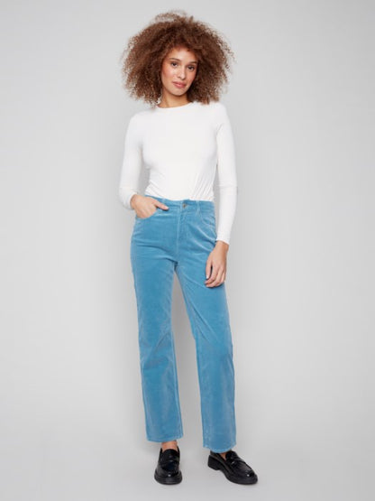 Charlie B Oxford Straight Leg Corduroy Pants