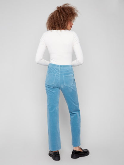 Charlie B Oxford Straight Leg Corduroy Pants