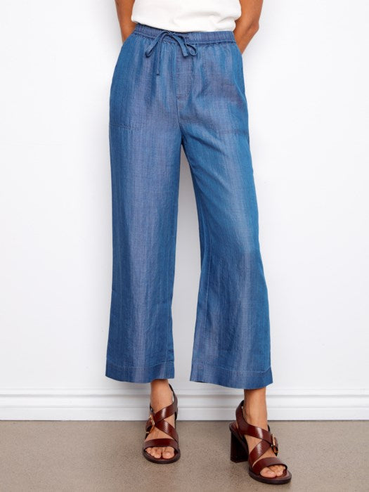 Charlie B Tencel Wide Leg Jogger Pants