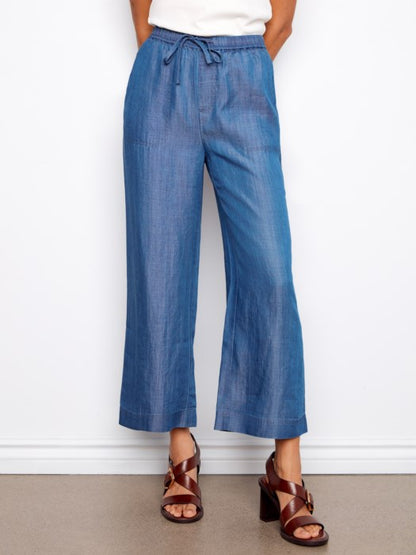 Charlie B Tencel Wide Leg Jogger Pants