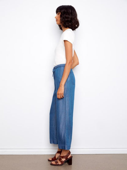 Charlie B Tencel Wide Leg Jogger Pants