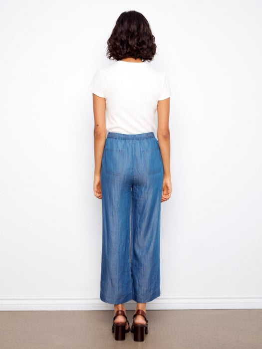 Charlie B Tencel Wide Leg Jogger Pants