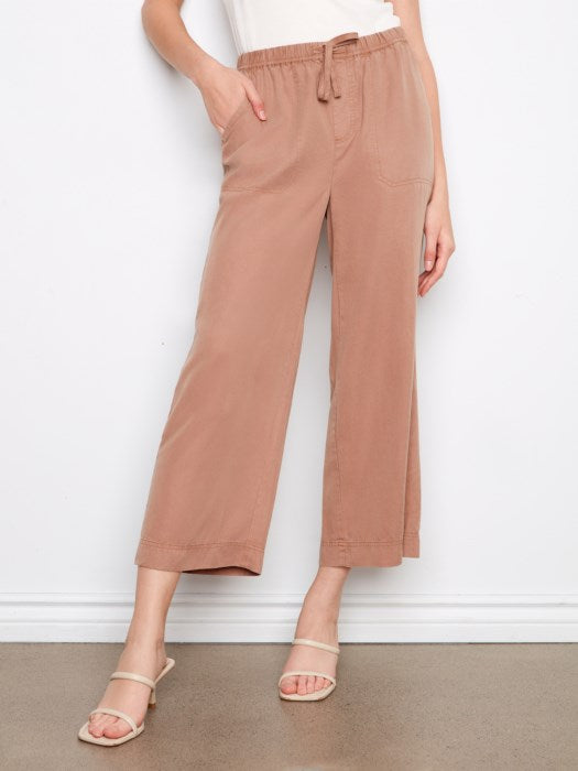 Charlie B Desert Tencel Wide Leg Jogger Pants