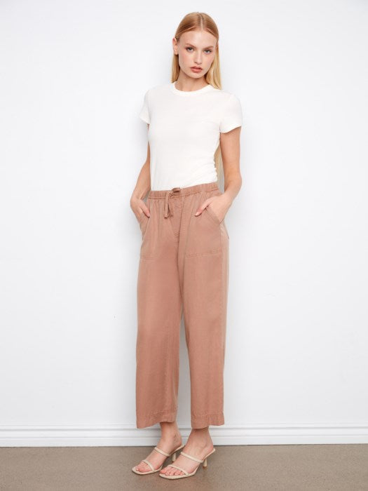 Charlie B Desert Tencel Wide Leg Jogger Pants