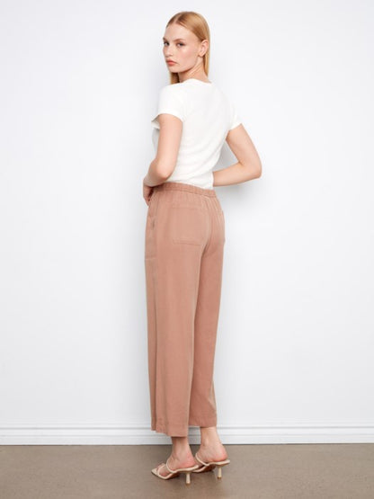 Charlie B Desert Tencel Wide Leg Jogger Pants