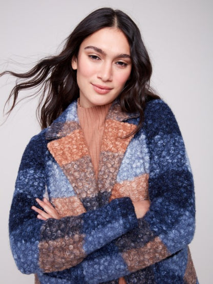 Charlie B Moonlight laid Bouclé Knit Coat