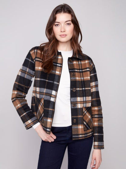 Charlie B Reversible Plaid Jacket