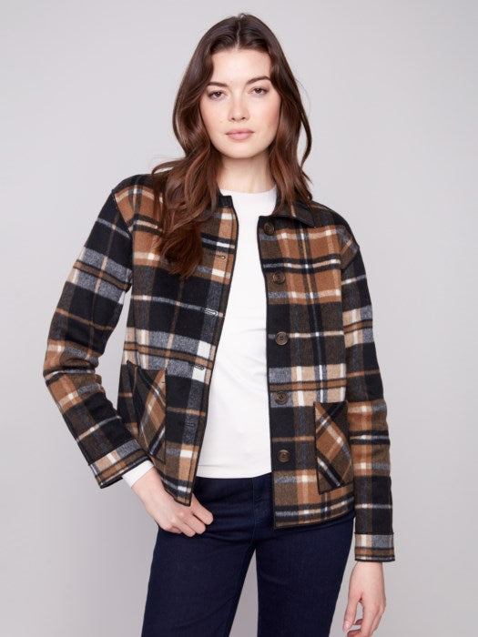 Charlie B Reversible Plaid Jacket
