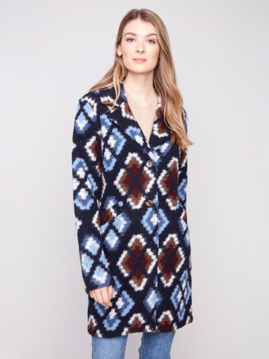 Charlie B Twilight Long Crochet Coat
