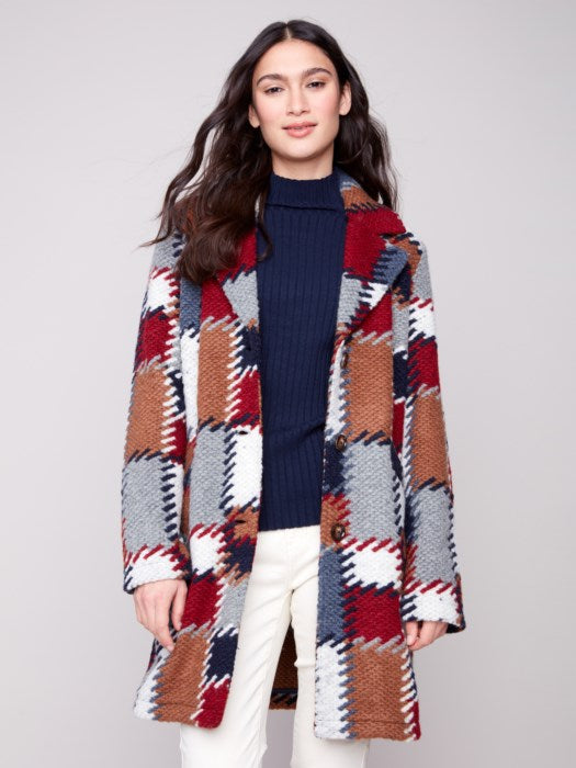 Charlie B Palette Long Crochet Coat