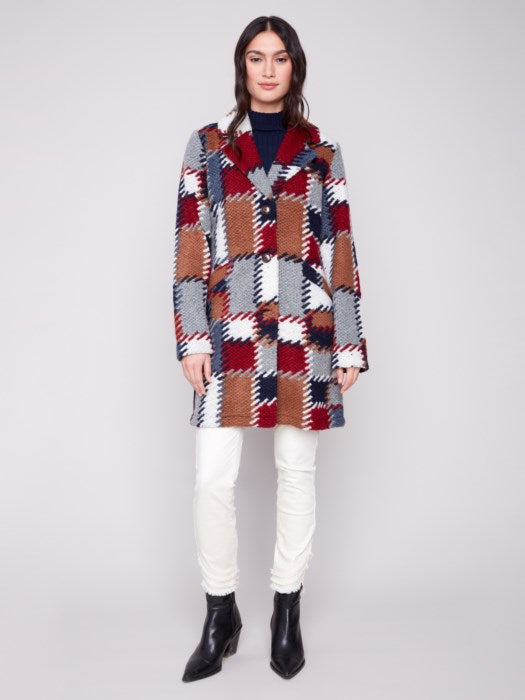 Charlie B Palette Long Crochet Coat