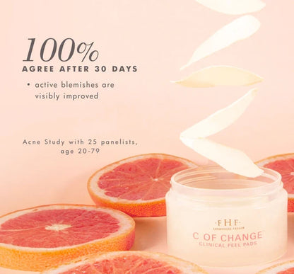 Clinical Study FarmHouse Fresh 2% Salicylic Acid Acne Clearing Pads for pores, breakouts and uneven skin texture
