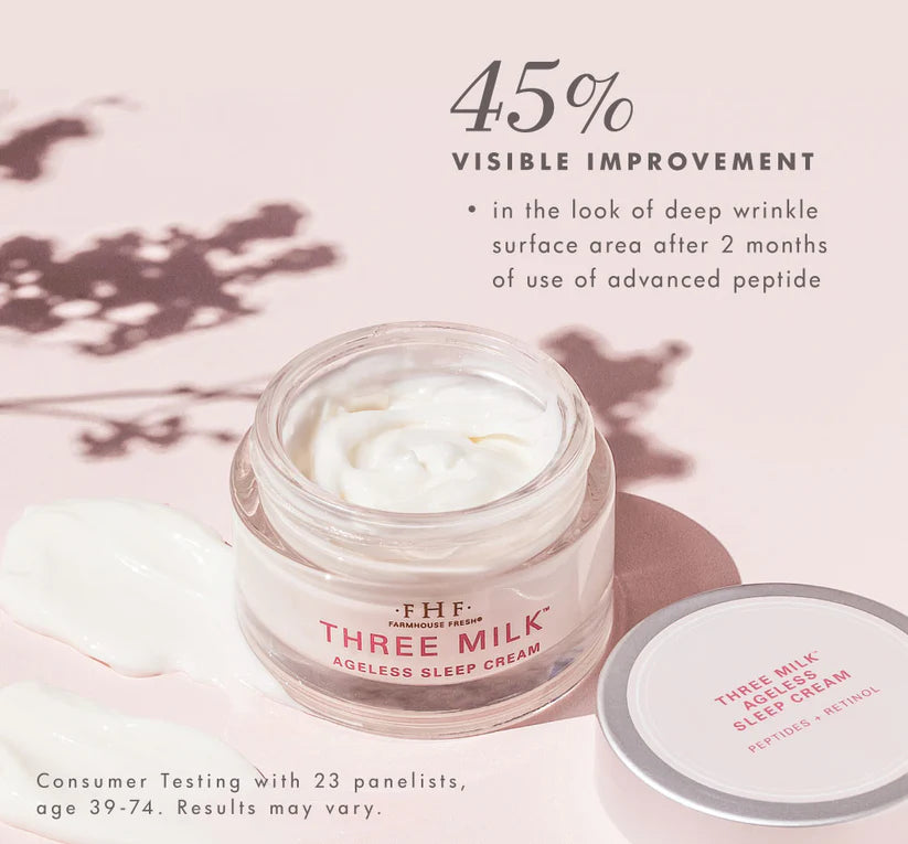 FarmHouse Fresh Three Milk™ Ageless Sleep Cream with Peptides