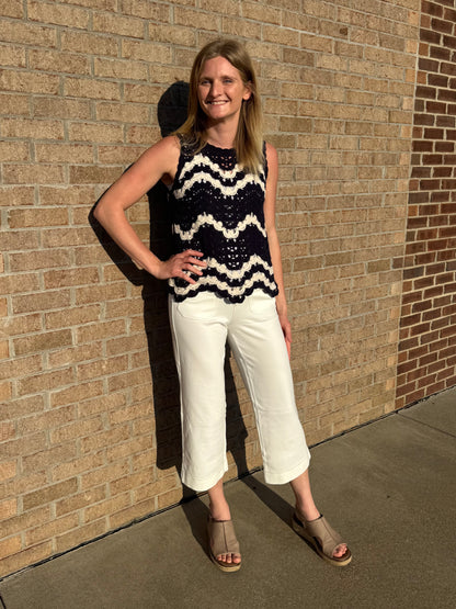 Kim Gravel Petite Pull-On White Pants