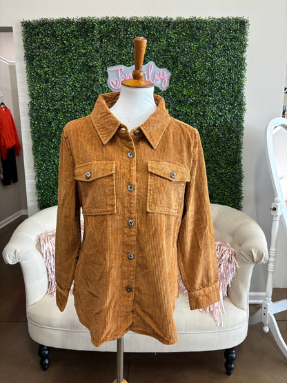Keren Hart Carmel Corduroy Shacket