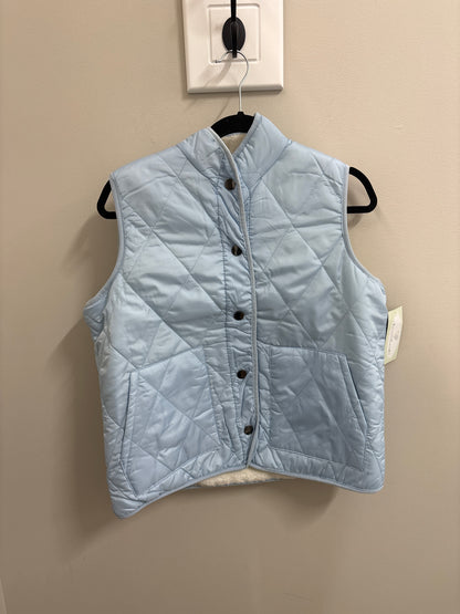 Keren Hart Reversible Light Blue and Sherpa Vest