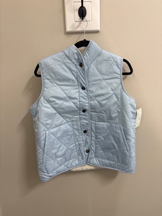 Keren Hart Reversible Light Blue and Sherpa Vest
