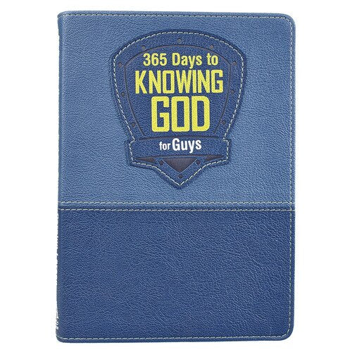 365 Days to Knowing God for Guys Devotional - Faux Leather Edition