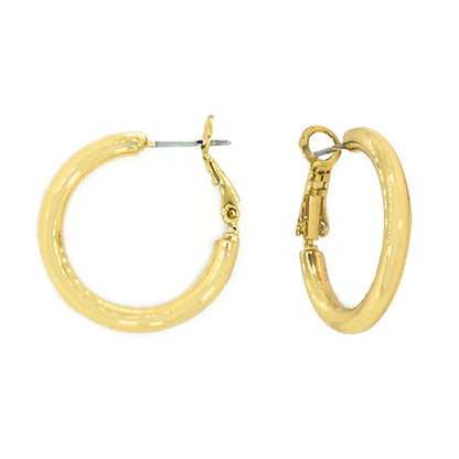 Maya J 1.25" Tubular Hoops - yellow or white gold