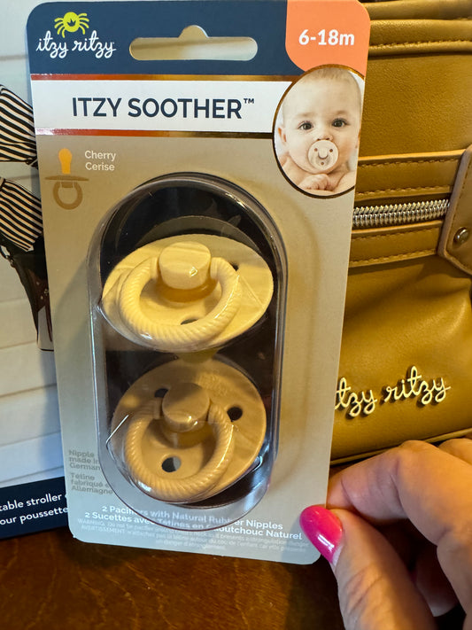 Itzy Ritzy Natural Rubber Pacifiers, Set of 2