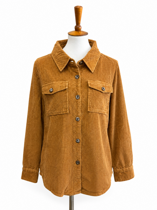 Keren Hart Carmel Corduroy Shacket