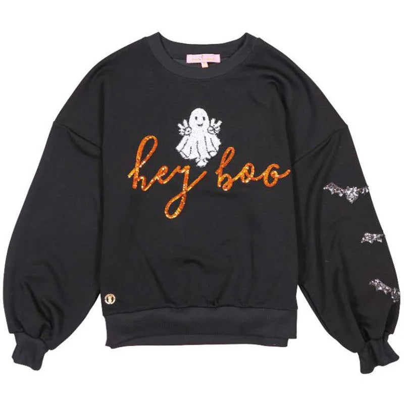 Simply Southern
HEY BOO SEQUIN CREWNECK SWEATSHIRT