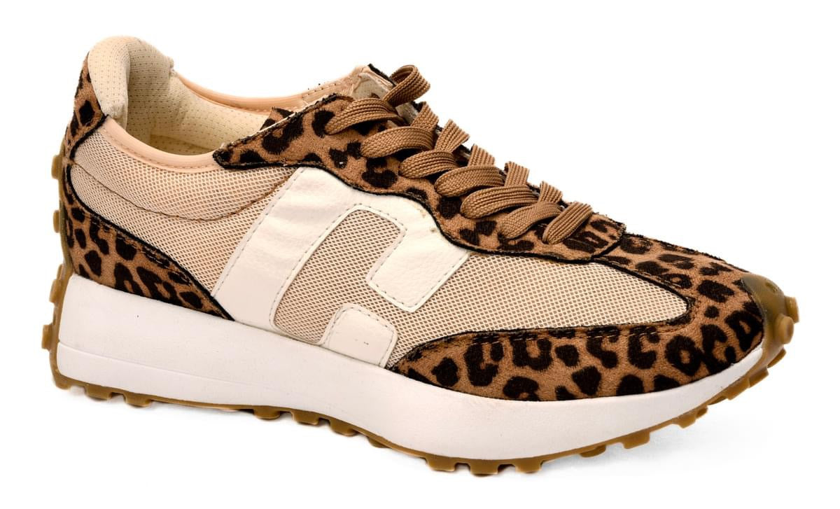 Corkys sneakers with leopard accent