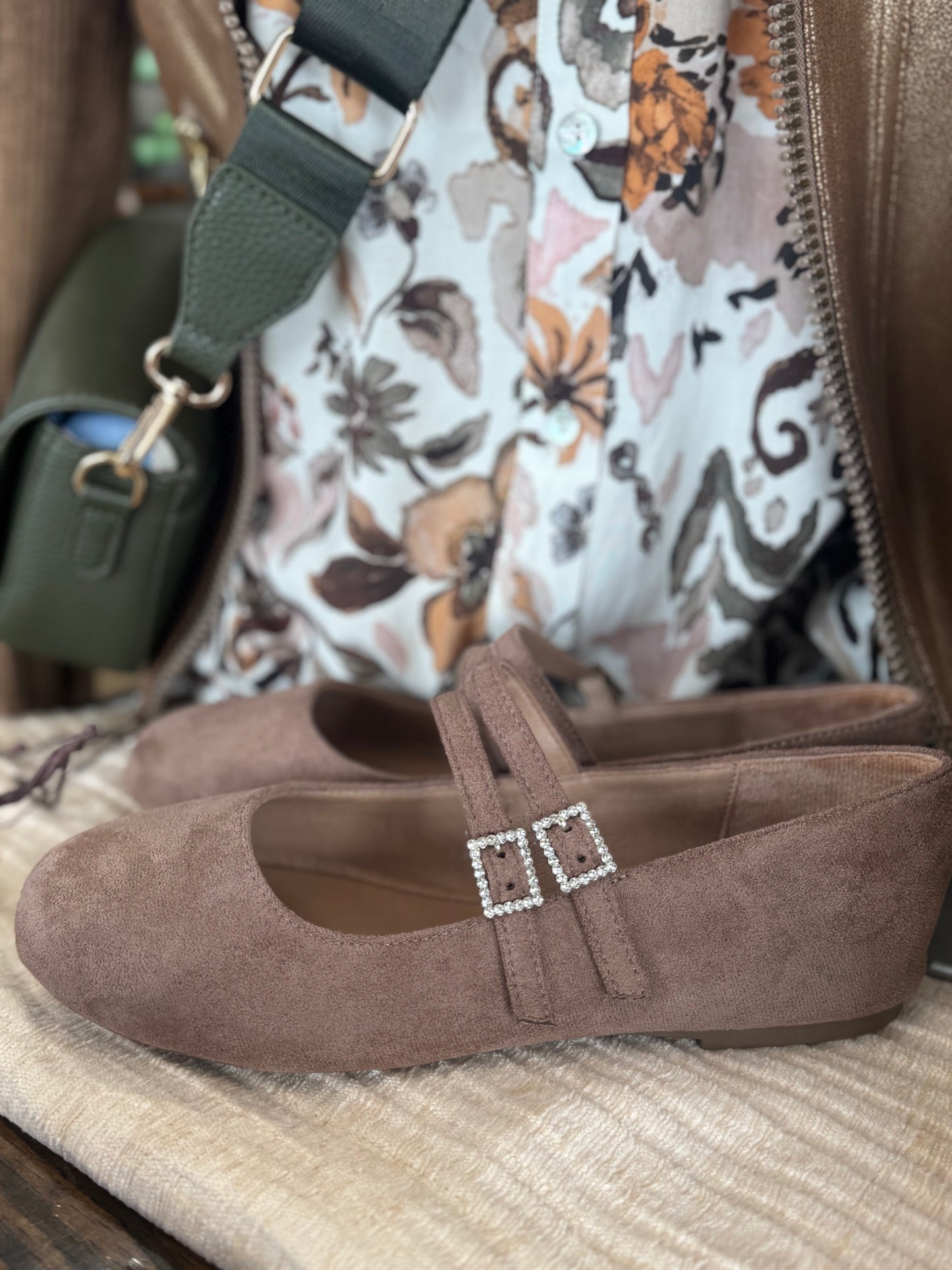 Corkys Own It - Walnut Faux Suede