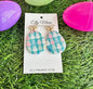 Easter Egg Dangle Clay Earrings