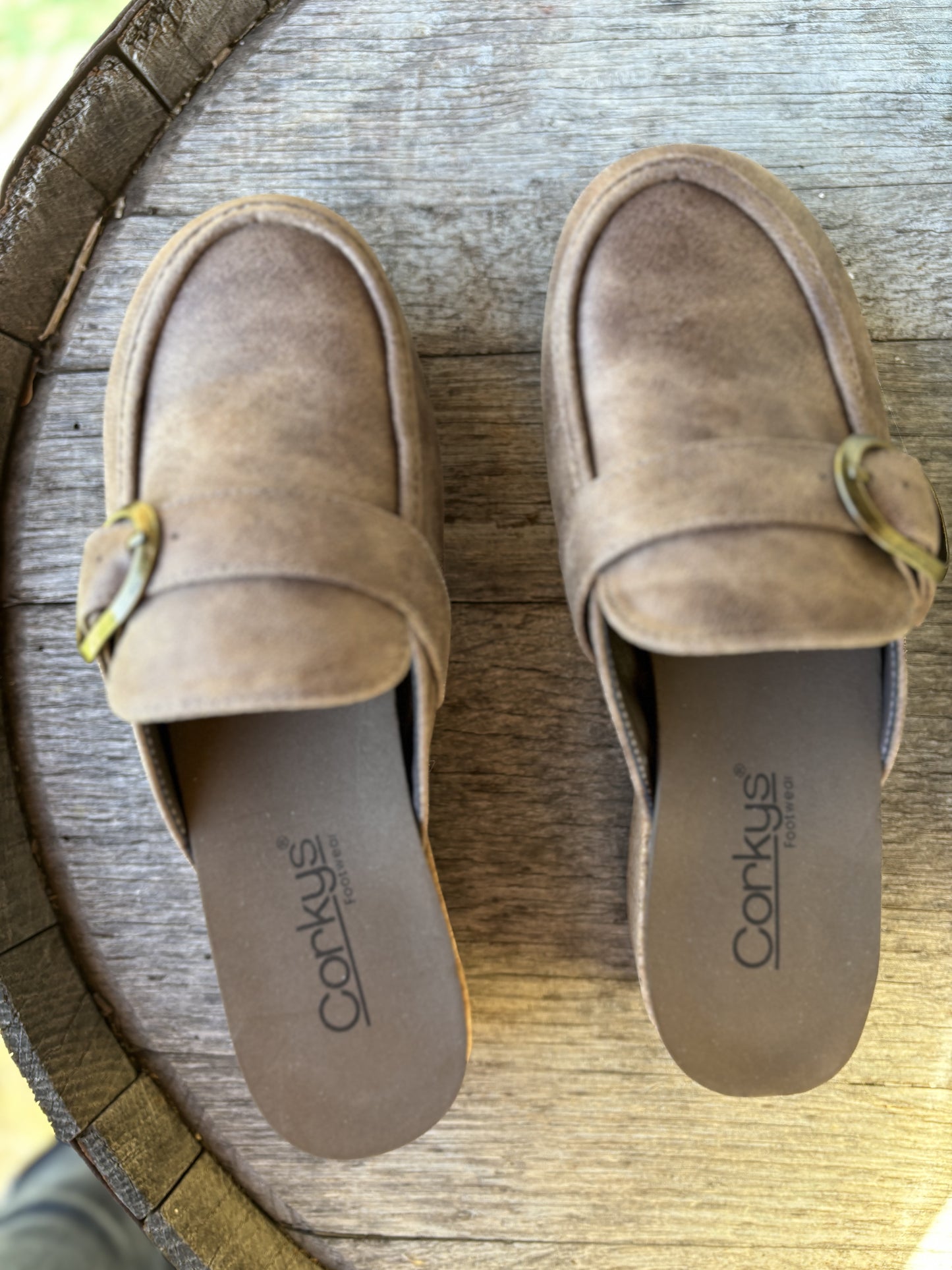 Corky's Taupe All Get Out Clogs