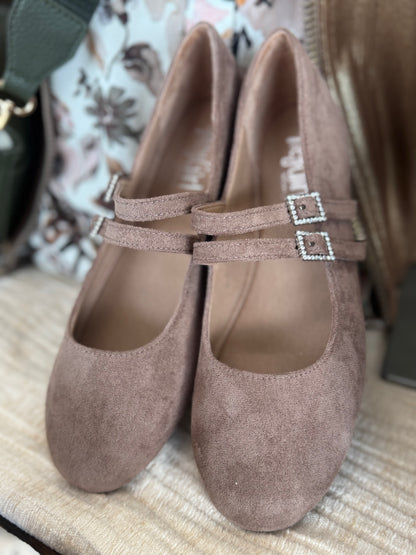 Corkys Own It - Walnut Faux Suede
