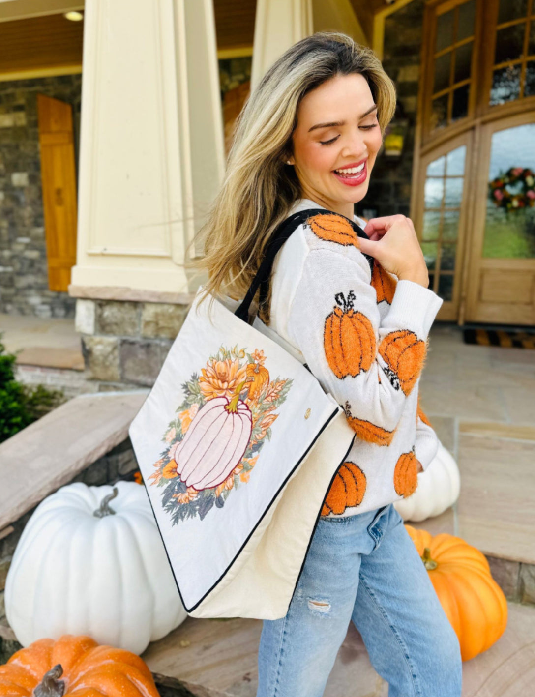 Simply Southern Pumpkin Tote