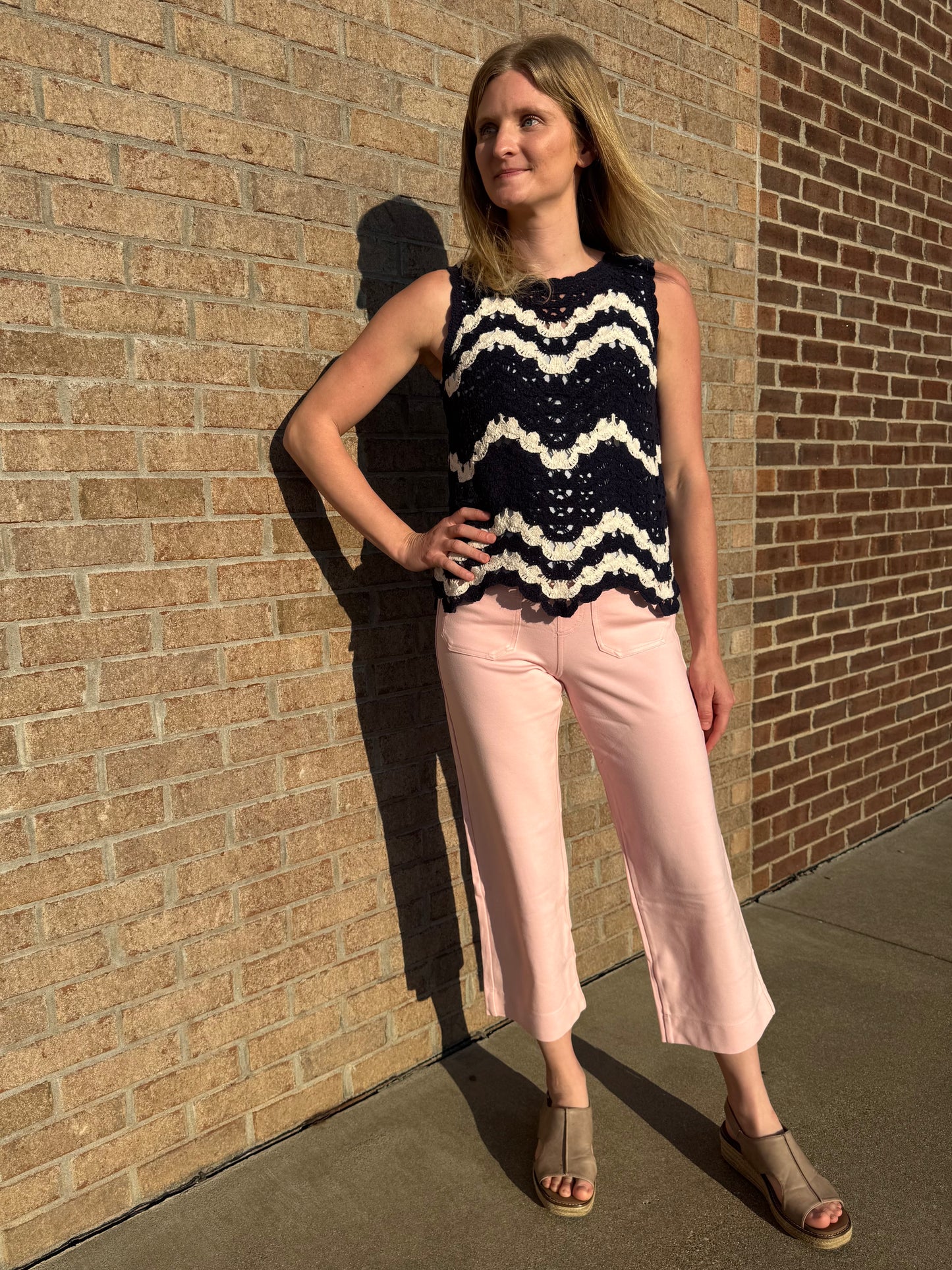 Kim Gravel Petite Pull-On Pink Pants