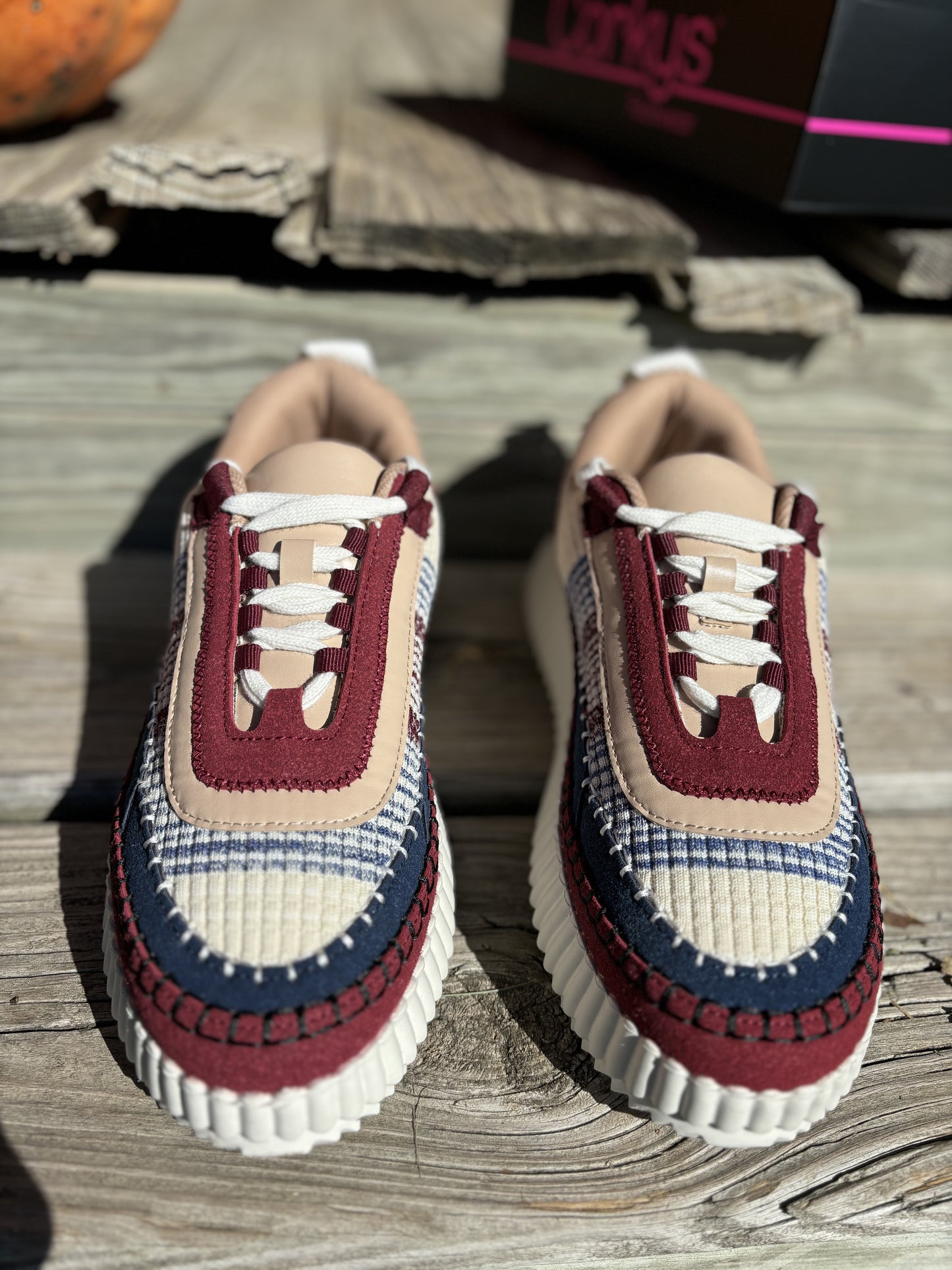 Corky's Burgundy Adventure Sneakers