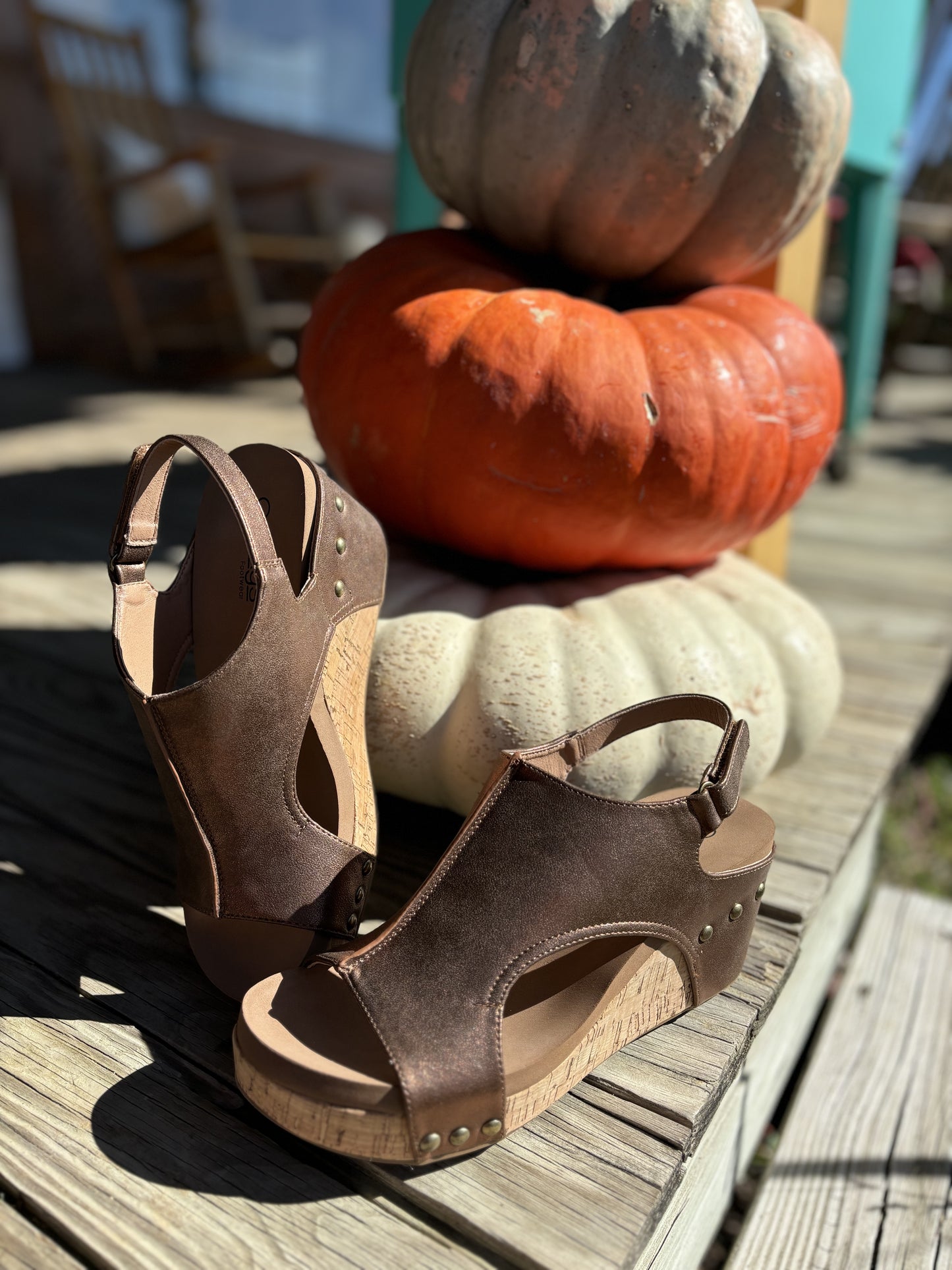 Corky's Bronze Carly Wedge