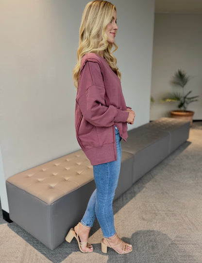 Carole Christian Relaxed Terry Crew