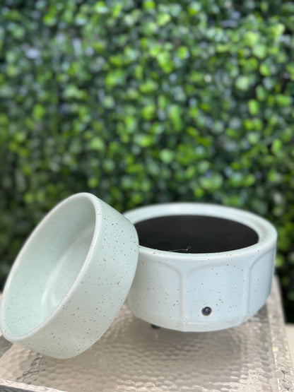 Swan Creek Blue Speckled Modern Wax Melter