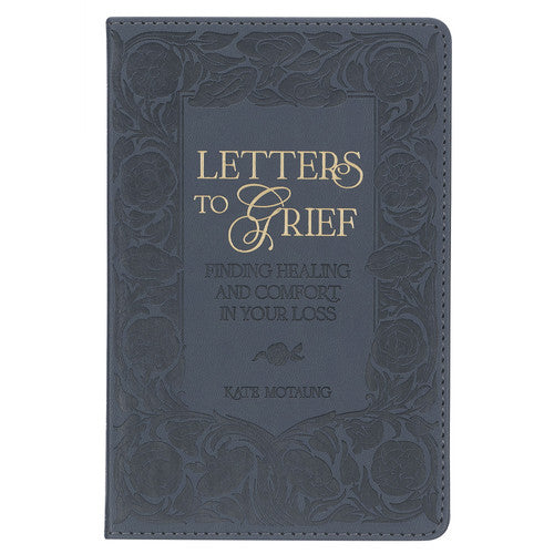 Letters to Grief Gray Faux Leather Gift Book