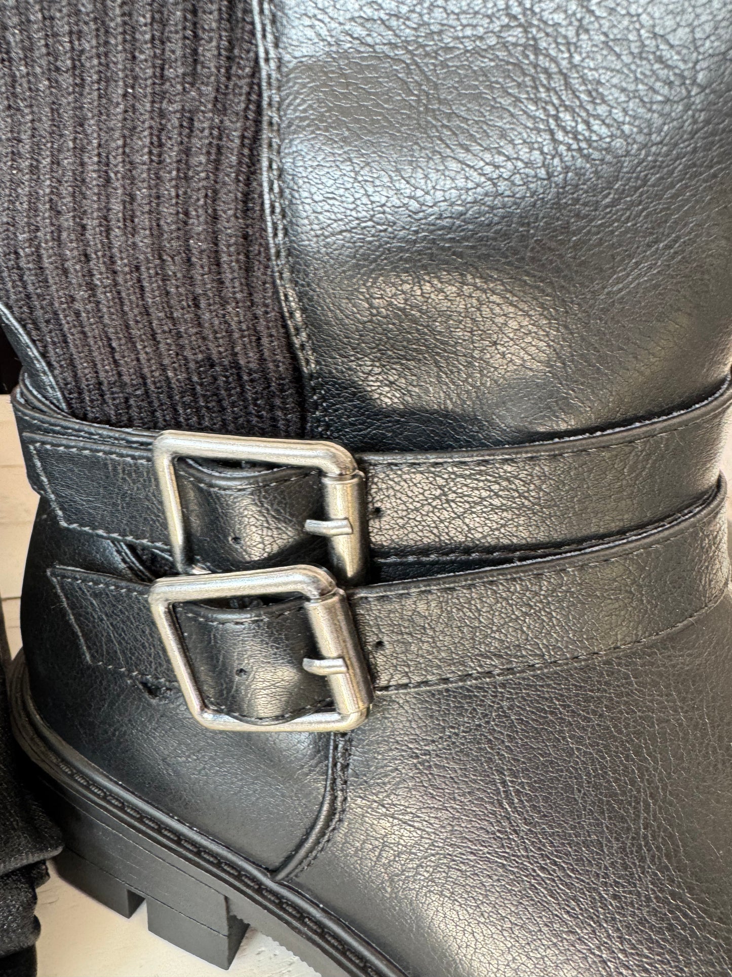 Corkys Black Hay Bale Wide Calf Friendly Tall Boots